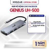 Hub Thiết Bị Chuyển Đổi Cổng Đa Cổng Cho Macbook - Genius UH-500 5 in 1 / Genius UH-400  ( Type-C/ HDMI / USB 3.0 )