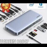 HUB Thunderbolt 3 (USB Type-C) Ugreen 80547 -Hub12 in 1 (Support DP 8K@60Hz DC 24v 5A 120W)