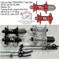 Hub TIRALPRO R1 cối líp thả 11 speed, Đùm/Moayo nhôm líp thả chạy bạc đạn cối nổ to siêu bon dùng líp 7-11 tầng