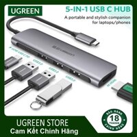 HUB type C HDMI USB 3.0 UGREEN 50209 70336 Đầu Ra HDMI 3 cổng Usb 3.0 kèm Cổng Sạc Type C Chính hãng