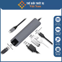 HUB Type C và HUB USB 3.0 - Cổng Chuyển Đổi HUB USB Type-C USB 3.0 to HDMI, USB 3.0, SD, TF, RJ45, PD Type-C cho Laptop