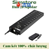 Hub usb 20 cổng sipolar Làm phone farm,sạc điện thoại, 4G proxy