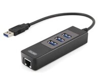 HUB USB 3.0 3PORT+ LAN GIGABIT UNITEK Y-3045, HUB PHỤ KIỆN ĐIỆN TỬ