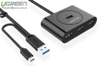 Hub USB 3.0 4 Cổng Tích Hợp OTG Chính Hãng Ugreen 20292