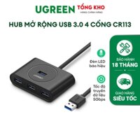 Hub USB 3.0 4 cổng tốc độ 5Gbps UGREEN CR113 20290 20291 0.5 - 1m