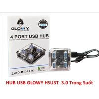 Hub USB 3.0 4 port GLOWAY H5U3T Trong suốt Chính hãng