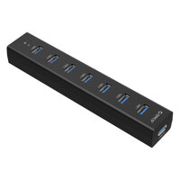 Hub USB 3.0 Orico 7 Cổng H7013-U3-AD-Đen - Hàng Chính Hãng