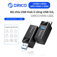 Hub USB 3.0 ORICO mini cắm và sử dụng 3 cổng mở rộng tốc độ cao cho PC/laptop/ điện thoại/máy tính bảng (MINI-U32)