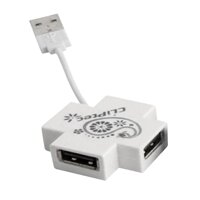 Hub USB 4 Port Cliptec RZH209 White