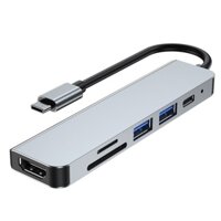 HUB USB 6 Trong 1 Type-C USB C Sang USB 3.0 Dock Tương Thích HDMI Laptop Pro Bộ Chia USB-C