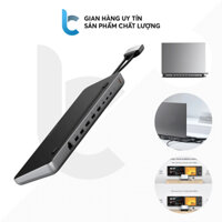 Hub USB-C/ Dock Dual USB-C Satechi 10IN1 Có Khe Hỗ Trợ SSD M2 SATA/NVMe ST-DDSM
