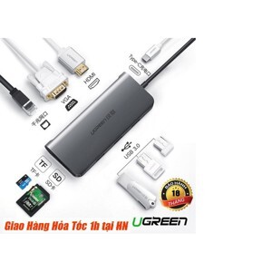 Hub USB type C chuyển đổi đa năng 5 trong 1 Ugreen 40873