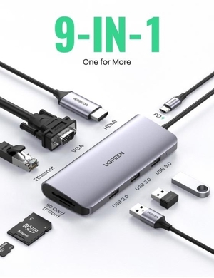 Hub USB type C chuyển đổi đa năng 5 trong 1 Ugreen 40873