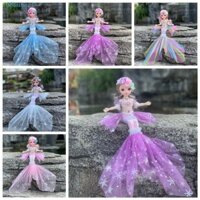 Hubert Nàng Tiên Cá Bjd Búp Bê, Búp Bê Nàng Tiên Cá Hát Nhiều Màu Sắc Có Thể Di Chuyển Được, Đồ Chơi Trang Điểm Hát Bài Hát Nhạc Dễ Thương Nàng Tiên Cá Đuôi Cá Đồ Chơi Nhà Chơi