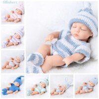 Hubert Reborn Baby Doll, Búp bê tập đi tái sinh Mini thật, Búp bê trẻ em Silicon mềm mại Cảm ứng silicon mềm mại Búp bê tái sinh Quà tặng sinh nhật cho bé gái