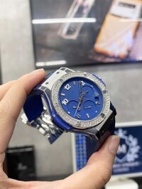 Hub.lot Big Bang Chronograph Blue Diamonds Benzel 41mm