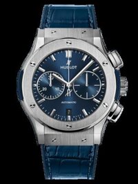 Hublot Classic Fusion Blue Chronograph Titanium Automatic Blue Dial Men's Watch - 541.NX.7170.LR