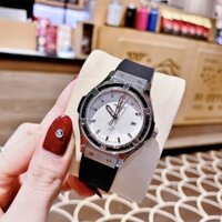 Hublot Geneve |Nữ Giới |Silver |Mặt Trắng |Dây Silicone Đen |Máy Pin (Máy Quartz) |Size 34mm