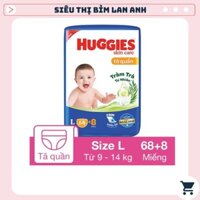 HUGGIES CHÍNH HÃNG TRÀM TRÀ SKINCARE đủ size NB76/S80/M76/L68/XL68/XXL62