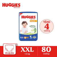 Huggies XXL 76+4 Ta Quần Tràm Trà Tự Nhiên