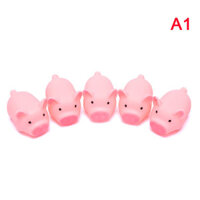 huhe YS 5PCS New Cute Toys Pink Screaming Rubber Pig Toys Squeaker Home Decorations