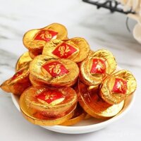 Huifuyuan đồng xu vàng sô cô la 500g thỏi vàng nguyên chất Sữa Đen nút thắt đám cưới kẹo cưới trái cây đồ ăn nhẹ số lượng lớn