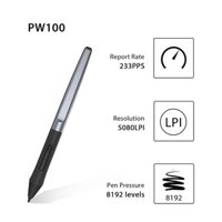 Huion HS64 HUION PW100 bút cảm ứng kỹ thuật số miễn phí 8192 cho H640P / H950P / H1060P / H1161