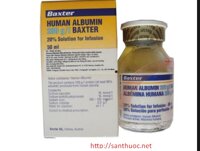 Human Albumin Baxter 200g/l Inf.50ml - Dung dịch truyền hiệu quả của  Austria