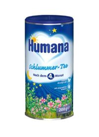 Humana Schlummer -Tee 200 Gr ( Germany ) :Trà thảo dược hòa tan giúp ngủ ngon , cho trẻ từ 6 tháng tuổi