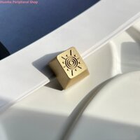 Humha thủ công keycap Hoa văn mặt trời keycap Kim loại keycaps bàn phím cơ keycap cá nhân keycap tùy chỉnh keycap Đồng thau keycap