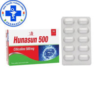 Hunasun 500 Citicoline 500mg hộp 30 viên chính hãng- date xa