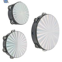 Hund  Trống tay trống Tambourine bằng gỗ Đồ chơi Bộ gõ Nhạc cụ 6in 8in10in