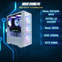 hùng PC Gaming Hoco-09 Core I3 10105F, 16GB Ram, VGA RX 6600 Mới (BH 3 năm)