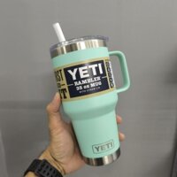 Hungtool - Ly giữ nhiệt YETI Rambler 35oz Mug with Straw Lid (ống hút) - Màu SeaFoam