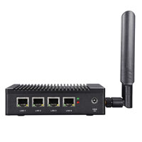 HUNSN Firewall, Mikrotik,OPNsense,Intel Pentium N3700,RH02,VPN,Network Security Micro Appliance,Router PC,WiFi,2USB,4LAN