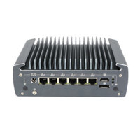 HUNSN Micro Firewall Appliance,Mini PC,pFsense,RX10,Mikrotik,OPNsense,VPN,Router PC,AES-NI,6x2.5GbE LAN,HDMI,DP,COM,SIM