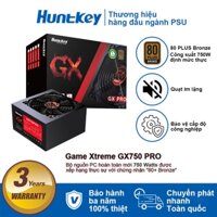 HUNTKEY Nguồn máy tính 650W 750W 80 PLUS BRONZE Nguồn máy vi tính / thể thao điện tử PSU Gaming PC Power -với cáp AC- Hàng Chính Hãng - Bảo hành 3 năm