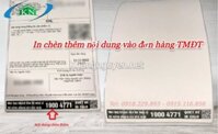 Hướng dẫn cách in chèn nội dung vào bill Shopee, Lazada..