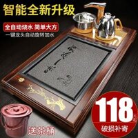 hướng dẫn sử dụng bàn trà điện Khay trà hoàn toàn tự động bằng gỗ nguyên khối với bếp từ tích hợp bàn trà trà biển bộ trà phòng khách gia đình khay đơn giản B bộ pha trà điện bàn trà thông minh có tủ lạnh