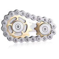 Hướng dẫn sử dụng kim loại Rotator Chain Gear Kim loại Fidget Rotator Người lớn EDC Fidget Đồ chơi tập trung ADHD Dụng cụ văn phòng Giảm căng thẳng Đầu ngón tay Đồ chơi con quay hồi chuyển