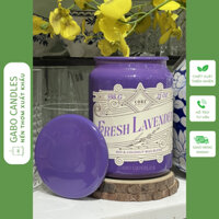 Hương hoa oải hương Fresh Lavender, Nến thơm thư giãn Gabo candle, 21oz A159