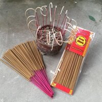 Hương thần tài 70 nén đỏ long phụng đậu tàn trắng cong đẹp / Hương Tam Hoa thơm 30 nén