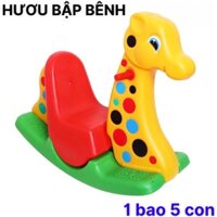 Hươu bập bênh nhựa loại lớn chuẩn