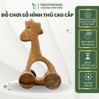 Hươu Cao Cổ Gỗ Đồ Chơi Gỗ Hình Thú Bo Cạnh An Toàn Rèn Luyện Phản Xạ Linh Hoạt Phát Triển Sáng Tạo Cho Bé – THATUWOOD