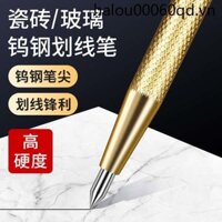Hươu Cổ Tích Thép Vonfram Hợp Kim Đánh Dấu Kim Độ Cứng Cao Ngói Thủy Tinh Đánh Dấu Bút Thép Tấm Đánh Dấu Kim Cắt Kim Loại Bút