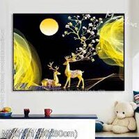 Hươu Tài Lộc MN0181 - Tranh thêu chữ thập