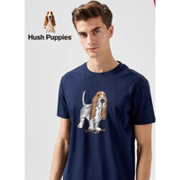 Hush Puppies 100% Cotton Nam Mùa Hè Nguyên Chất Cotton Rời Áo Thun Thường Ngày