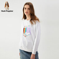 Hush Puppies Áo len cổ tròn in hình cá tính chất lượng cao 1225