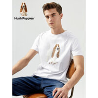 Hush Puppies Nam Rời Thường Ngày Đi Lại Nam Chất Lượng Cao Tay Ngắn 100% Cotton Cao Cấp Áo Thun 1107