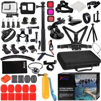 Husiway Action Camera Accessories Kit for Gopro Hero 8 Black Waterproof Housing Silicone Case Glass Screen Protector are Compatible with Gopro8 Her...
